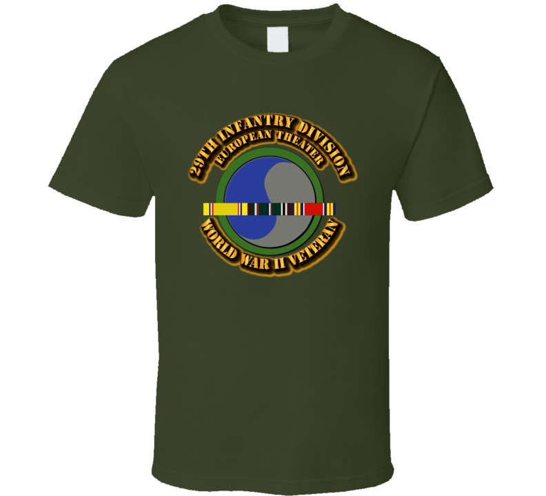Army - Ssi - 29th Infantry Division - Europe- Wwii T Shirt