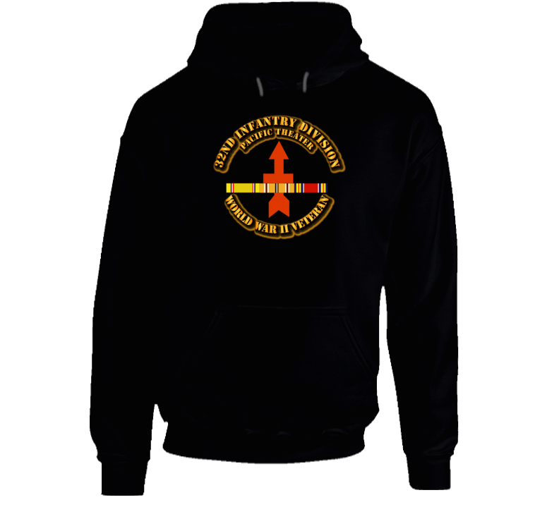 Army - Ssi - 32nd Infantry Division - Pacific - Wwii Hoodie
