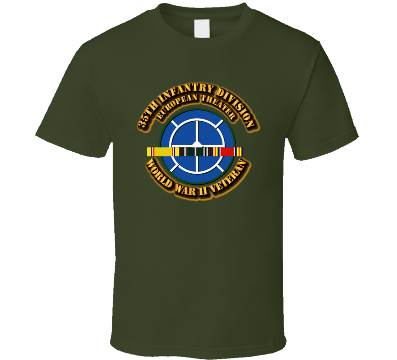 Army - Ssi - 35th Infantry Division - Europe - Wwii T Shirt