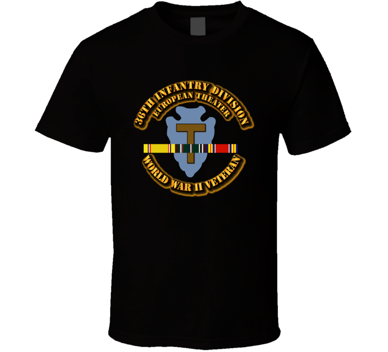 Army - Ssi - 36th Infantry Division - Europe - Wwii T Shirt