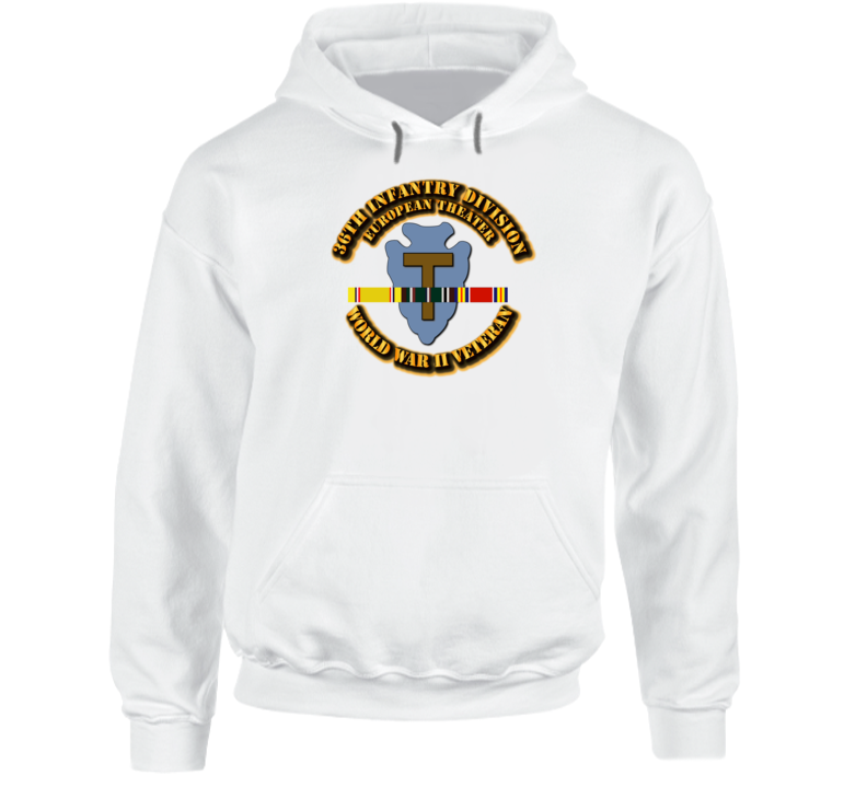 Army - Ssi - 36th Infantry Division - Europe - Wwii Hoodie