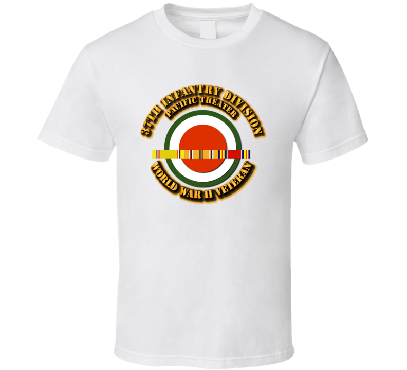 Army - Ssi - 37th Infantr Division - Pacific - Wwii T Shirt