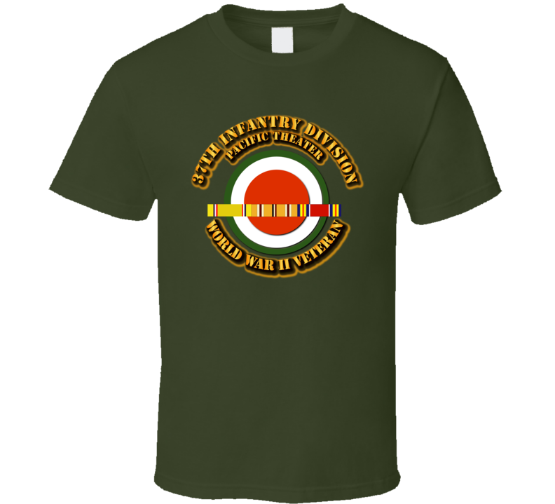 Army - Ssi - 37th Infantr Division - Pacific - Wwii T Shirt