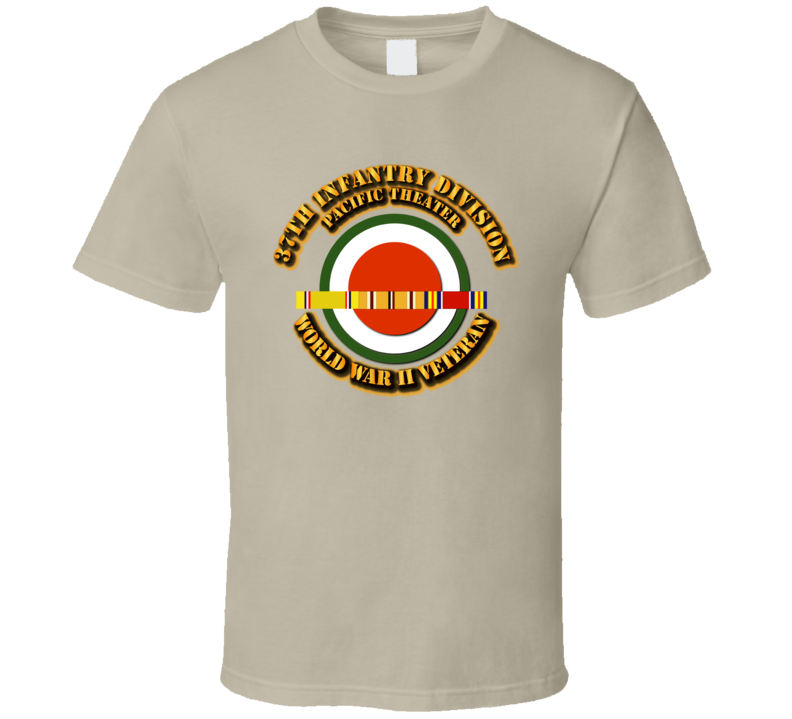 Army - Ssi - 37th Infantr Division - Pacific - Wwii T Shirt