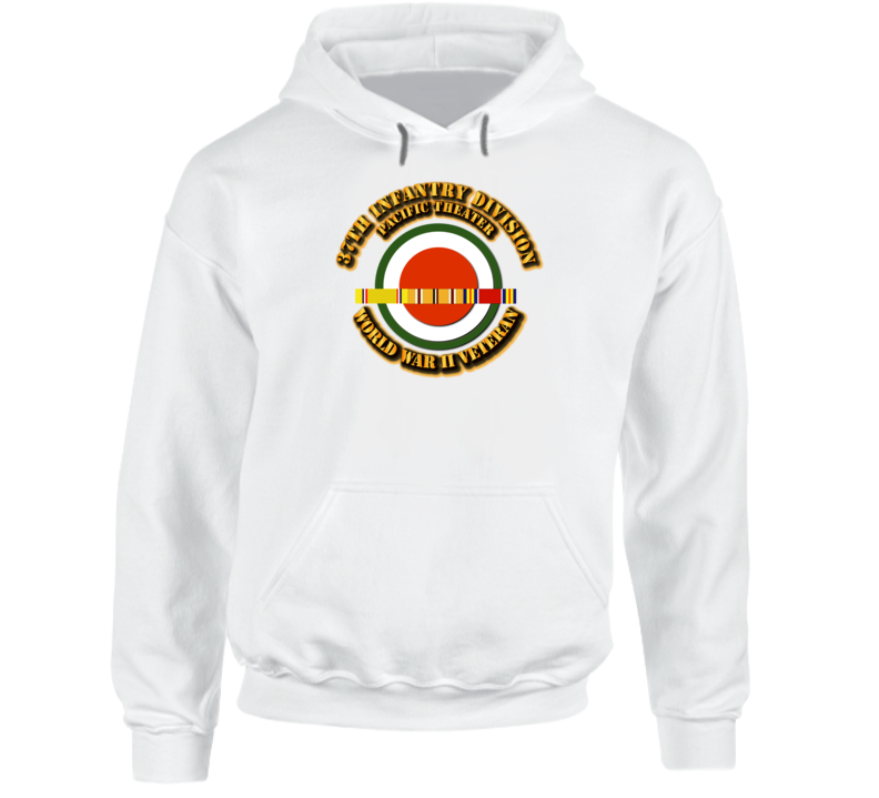 Army - Ssi - 37th Infantr Division - Pacific - Wwii Hoodie