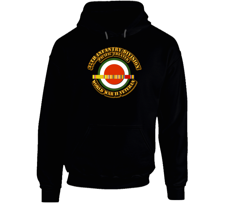 Army - Ssi - 37th Infantr Division - Pacific - Wwii Hoodie