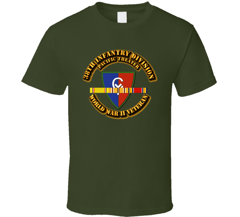 Army - Ssi - 38th Infantry Division - Pacific - Wwii T Shirt