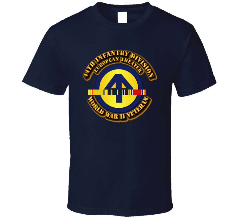 Army - Ssi - 44th Infantry Division - Europe- Wwii T Shirt