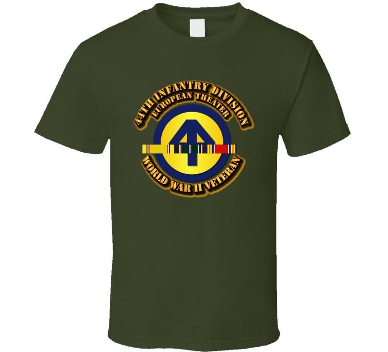 Army - Ssi - 44th Infantry Division - Europe- Wwii T Shirt