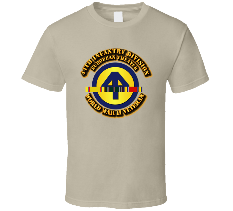 Army - Ssi - 44th Infantry Division - Europe- Wwii T Shirt