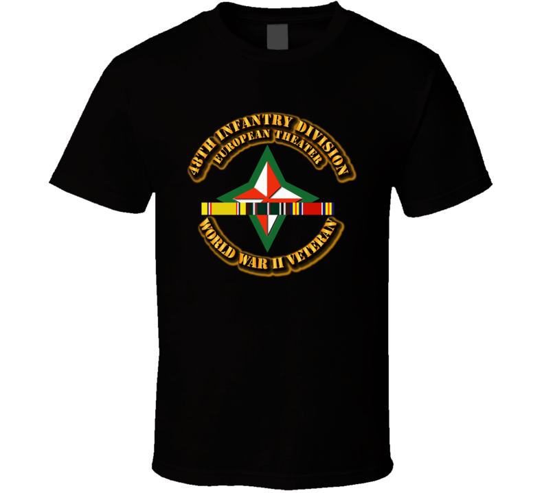 Army - Ssi - 48th Infantry Division - Europe - Wwii T Shirt