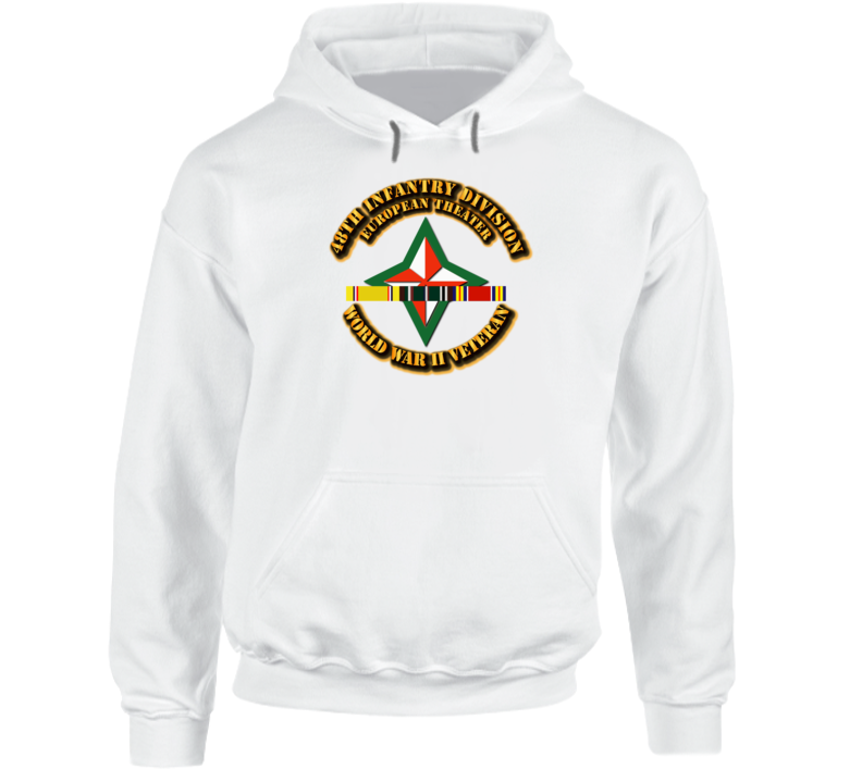 Army - Ssi - 48th Infantry Division - Europe - Wwii Hoodie