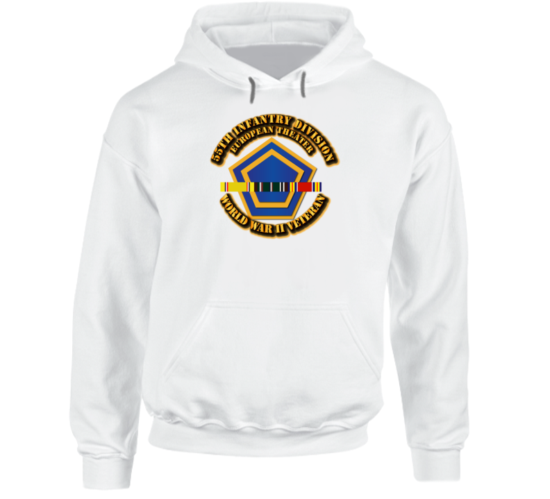 Army - Ssi - 55th Infantry Division - Europe- Wwii Hoodie