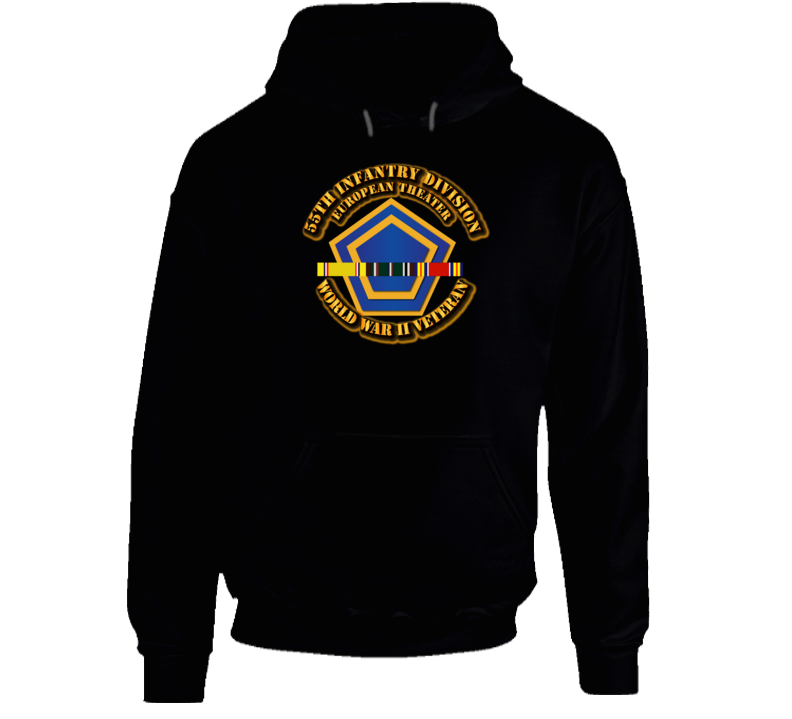 Army - Ssi - 55th Infantry Division - Europe- Wwii Hoodie