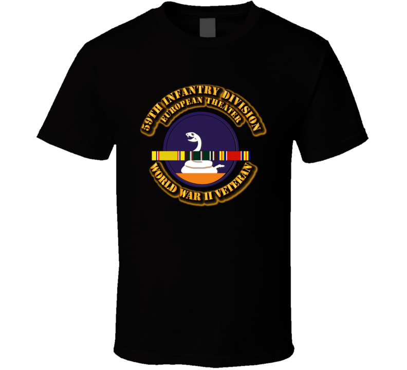 Army - Ssi - 59th Infantry Division - Europe - Wwii  T Shirt