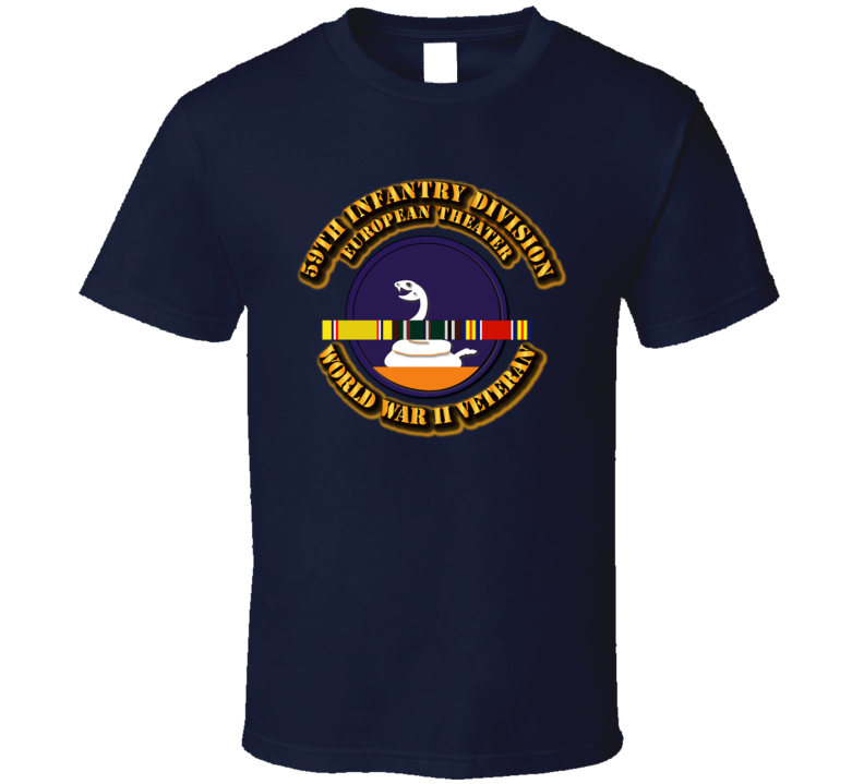 Army - Ssi - 59th Infantry Division - Europe - Wwii  T Shirt