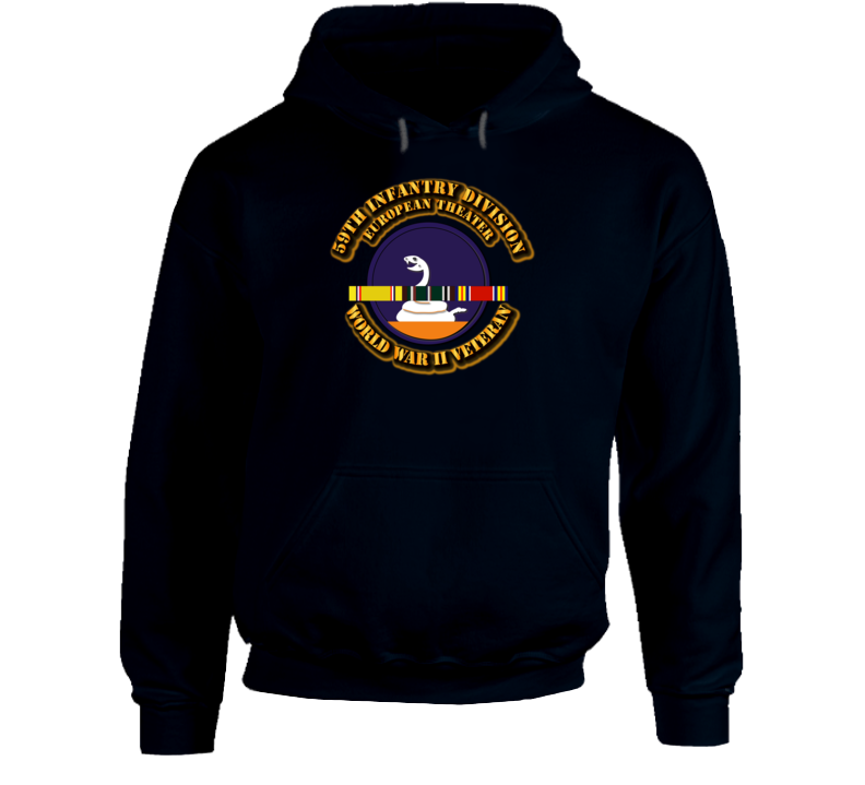 Army - Ssi - 59th Infantry Division - Europe - Wwii  Hoodie