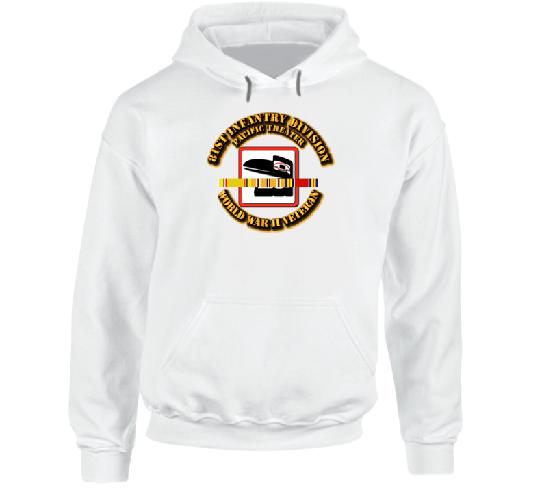 Army - Ssi - 81st Infantry Division - Pacific - Wwii Hoodie
