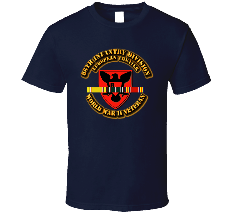 Army - Ssi - 86th Infantry Division - Europe - Wwii T Shirt