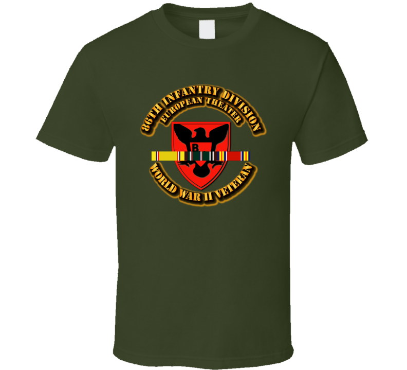 Army - Ssi - 86th Infantry Division - Europe - Wwii T Shirt