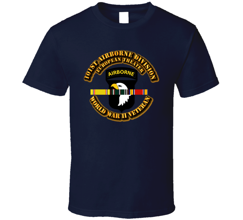 Army - Ssi - 101st Airborne Division - Europe - Wwii T Shirt