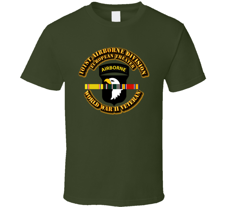 Army - Ssi - 101st Airborne Division - Europe - Wwii T Shirt