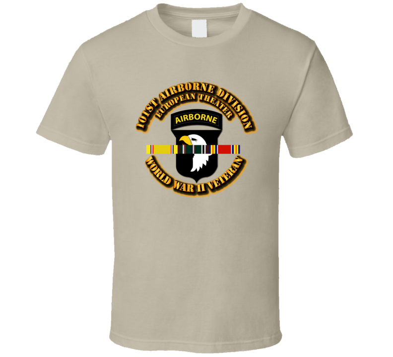 Army - Ssi - 101st Airborne Division - Europe - Wwii T Shirt