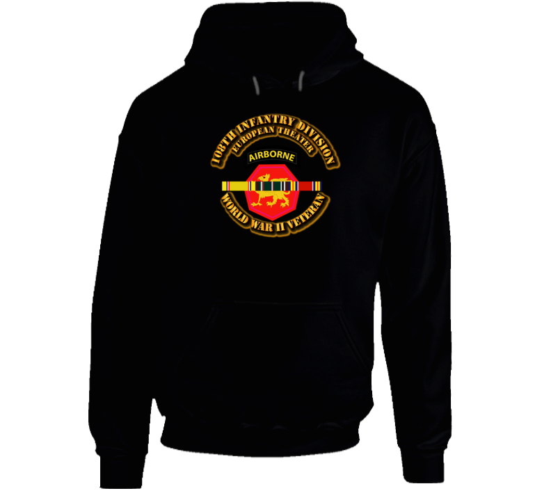 Army - Ssi - 108th Infantry Division - Europe - Wwii Hoodie