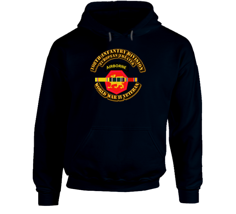 Army - Ssi - 108th Infantry Division - Europe - Wwii Hoodie