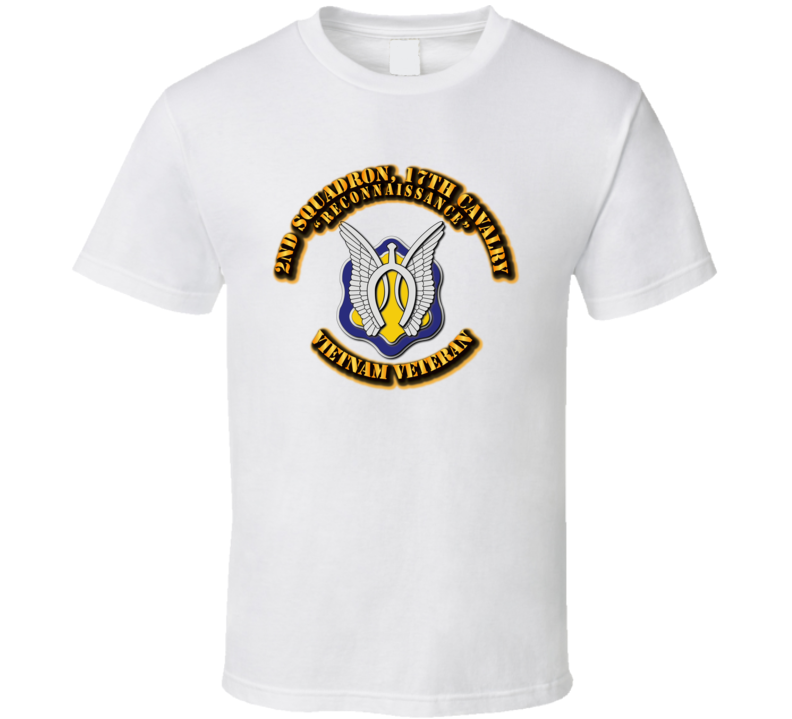 2nd Squadron, 17th Cavalry (Reconnaissance) Without Svc Ribbon T Shirt
