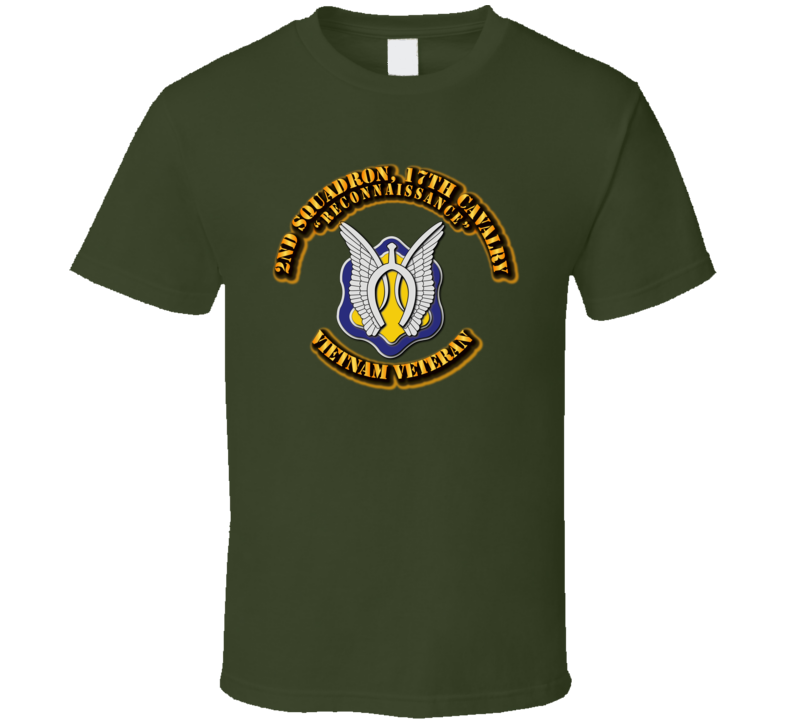 2nd Squadron, 17th Cavalry (Reconnaissance) Without Svc Ribbon T Shirt