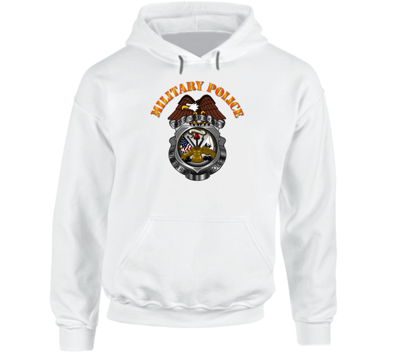 Military Police Badge w Txt Hoodie