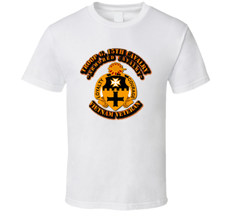 Troop G, 15th Cavalry (armored Cavalry) Without Svc Ribbons T Shirt