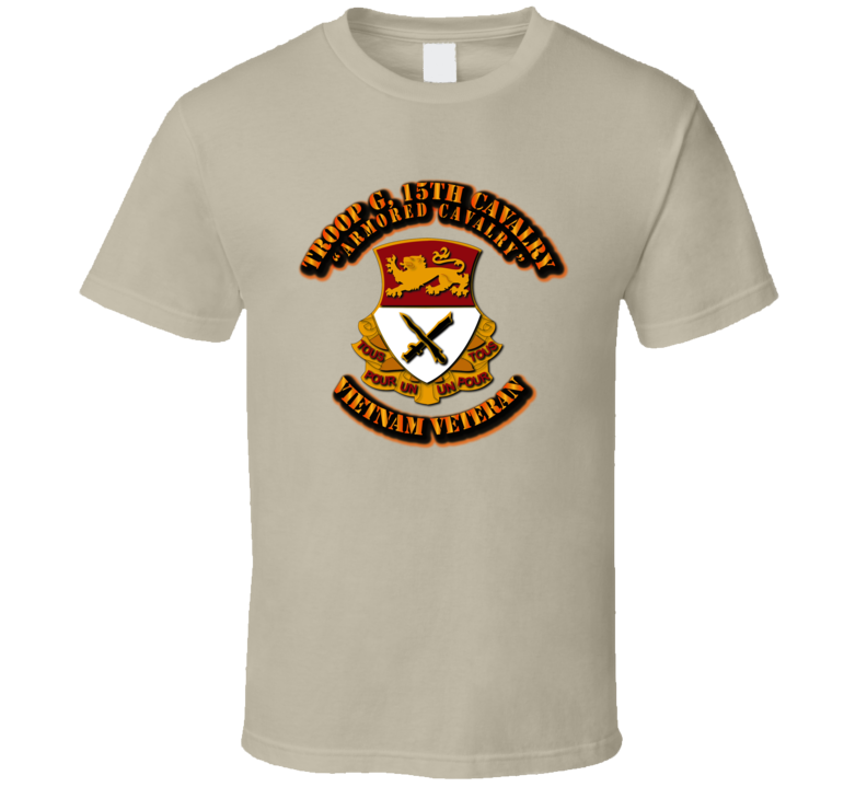 Troop G, 15th Cavalry Without Svc Ribbons T Shirt