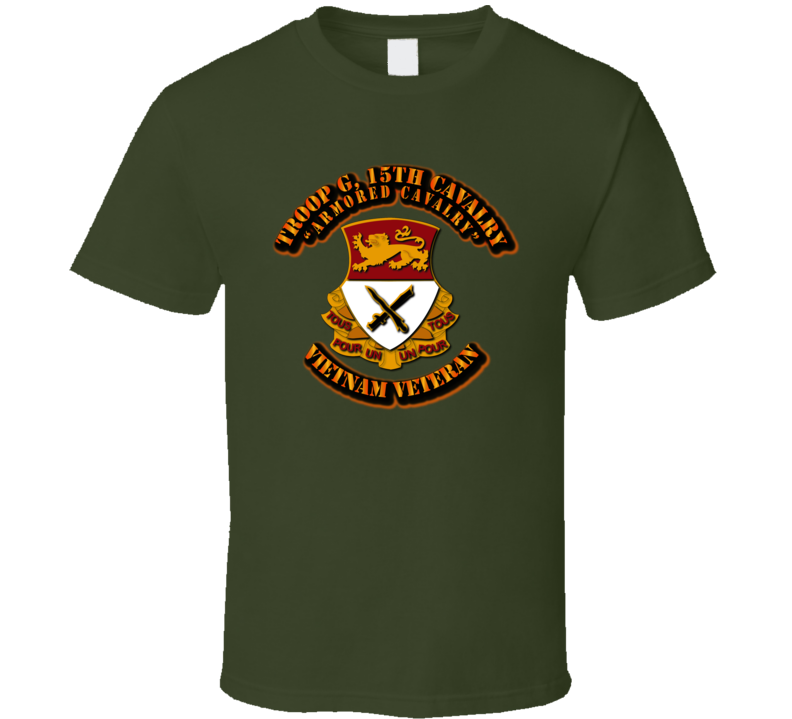 Troop G, 15th Cavalry Without Svc Ribbons T Shirt