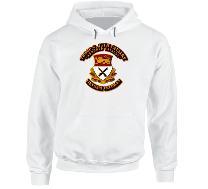 Troop G, 15th Cavalry Without Svc Ribbons Hoodie