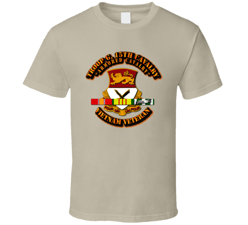 Troop G, 15th Cavalry With Svc Ribbons T Shirt