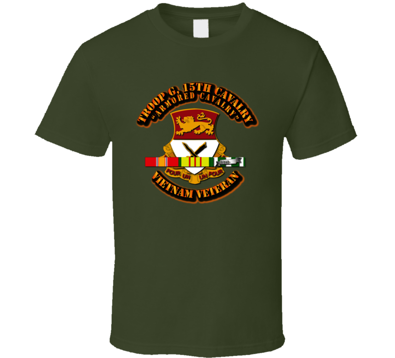 Troop G, 15th Cavalry With Svc Ribbons T Shirt
