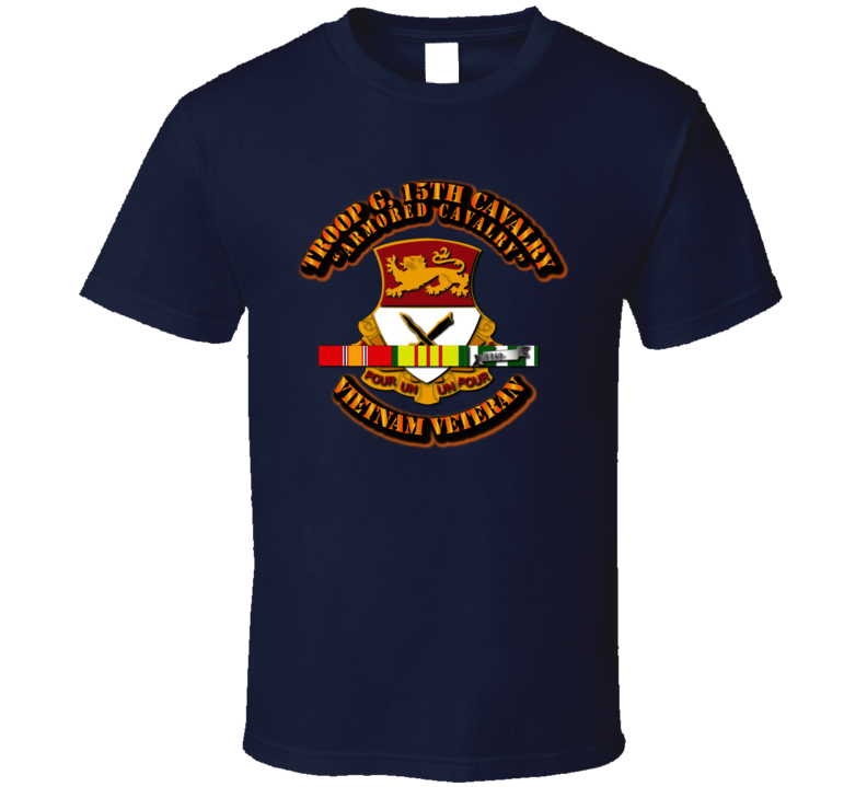 Troop G, 15th Cavalry With Svc Ribbons T Shirt