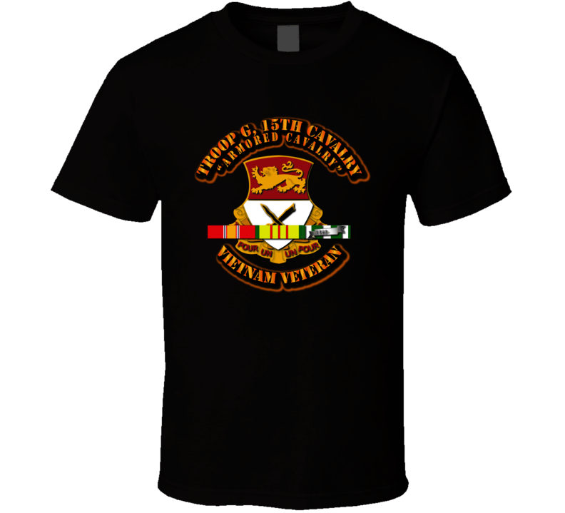 Troop G, 15th Cavalry With Svc Ribbons T Shirt