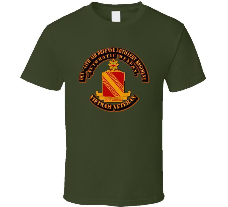 Dui - 44th Air Defense Artillery Regiment No Svc Ribbon T Shirt
