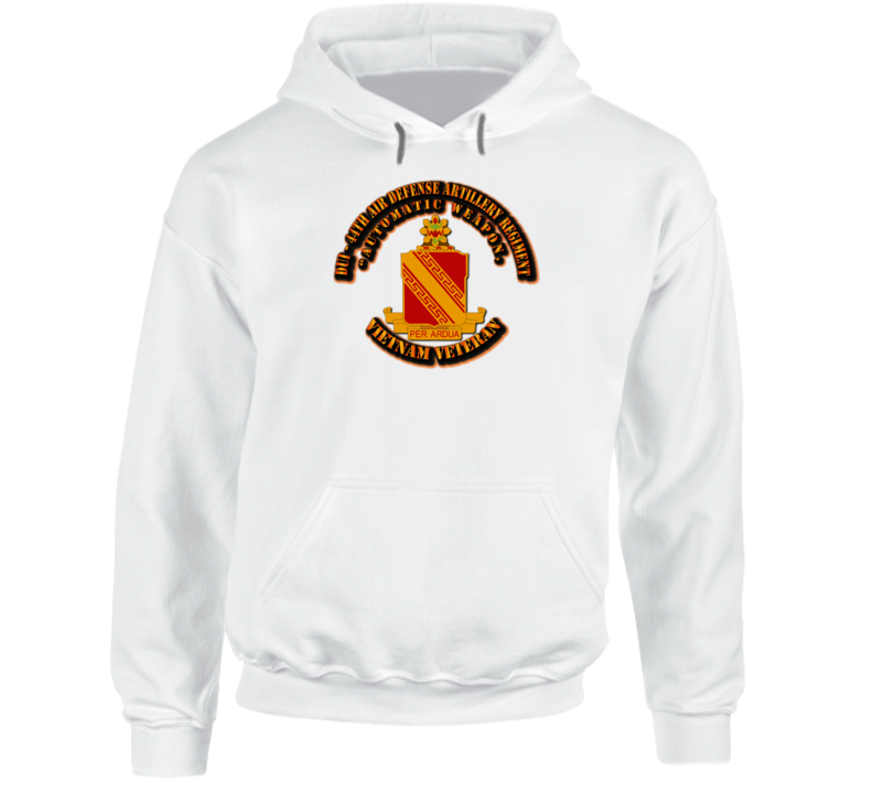 Dui - 44th Air Defense Artillery Regiment No Svc Ribbon Hoodie