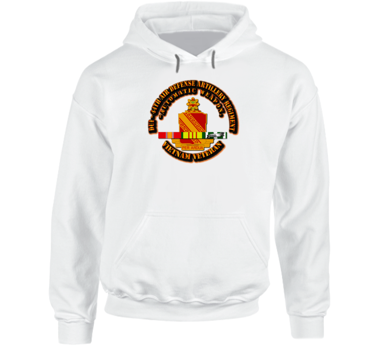 Dui - 44th Air Defense Artillery Regiment With Svc Ribbon Hoodie