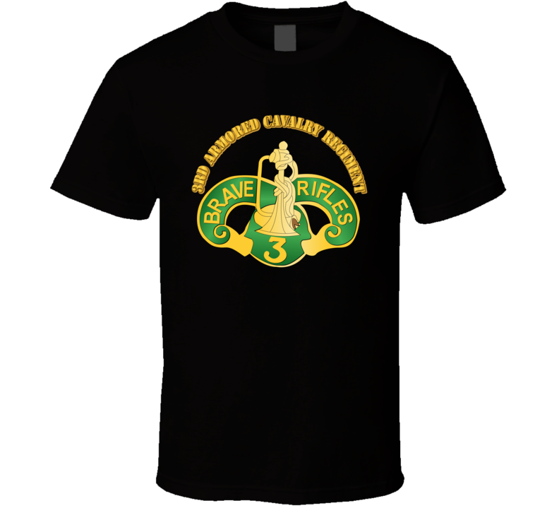 Ssi - 3rd Armored Cavalry Regiment With Txt T Shirt