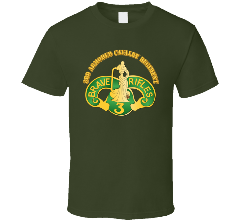 Ssi - 3rd Armored Cavalry Regiment With Txt T Shirt