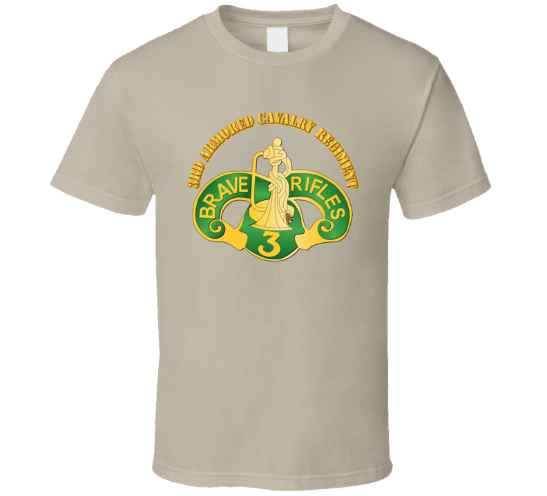 Ssi - 3rd Armored Cavalry Regiment With Txt T Shirt