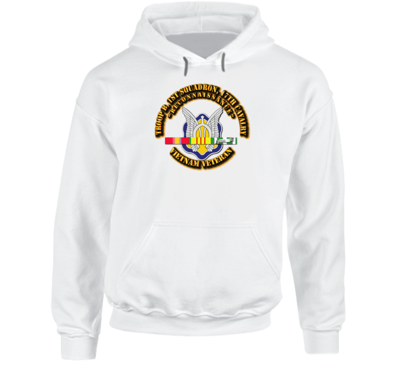 Troop B, 1st Squadron, 17th Cavalry With Svc Ribbons Hoodie
