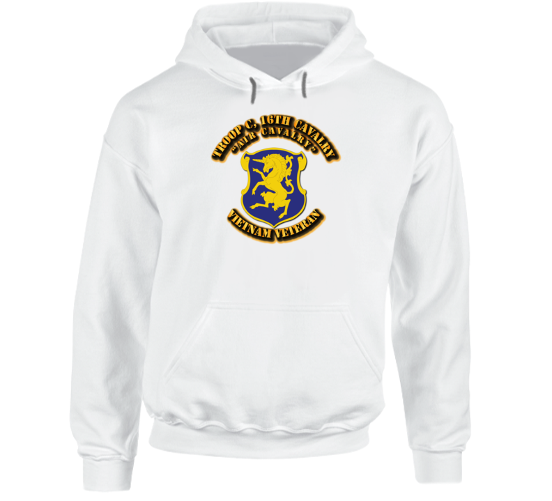 Troop C, 16th Cavalry (air Cavalry) Without Svc Ribbon Hoodie