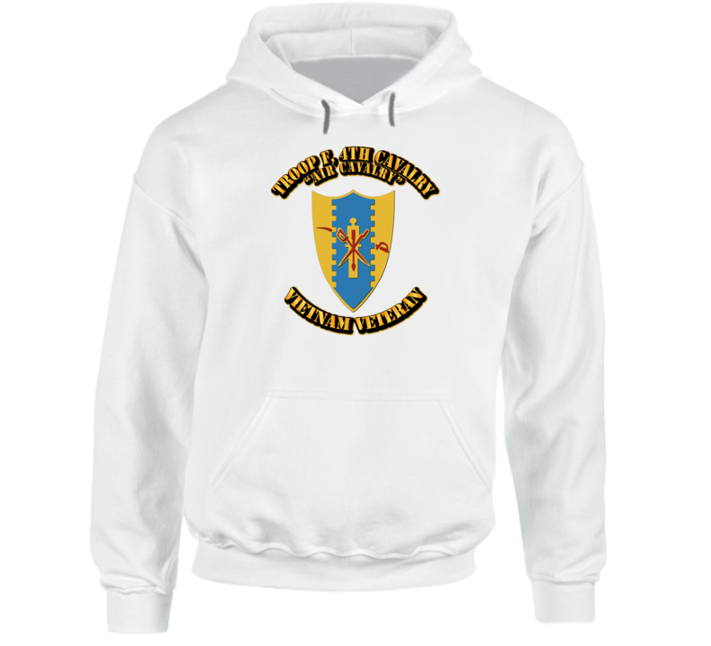 Troop-f,-4th Calvary (air Calvary) With Text Hoodie