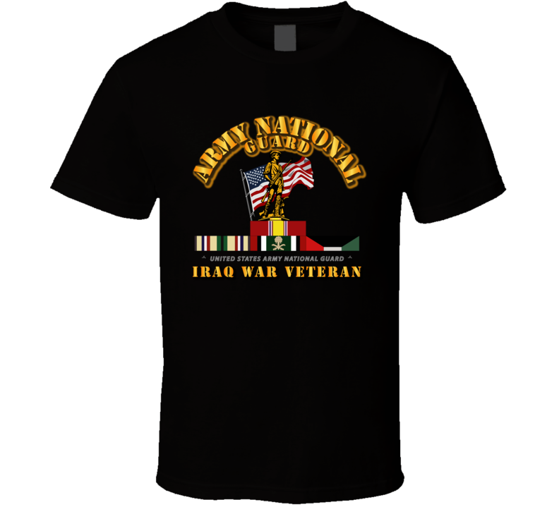 Army - Arng - Iraq War Veteran T Shirt